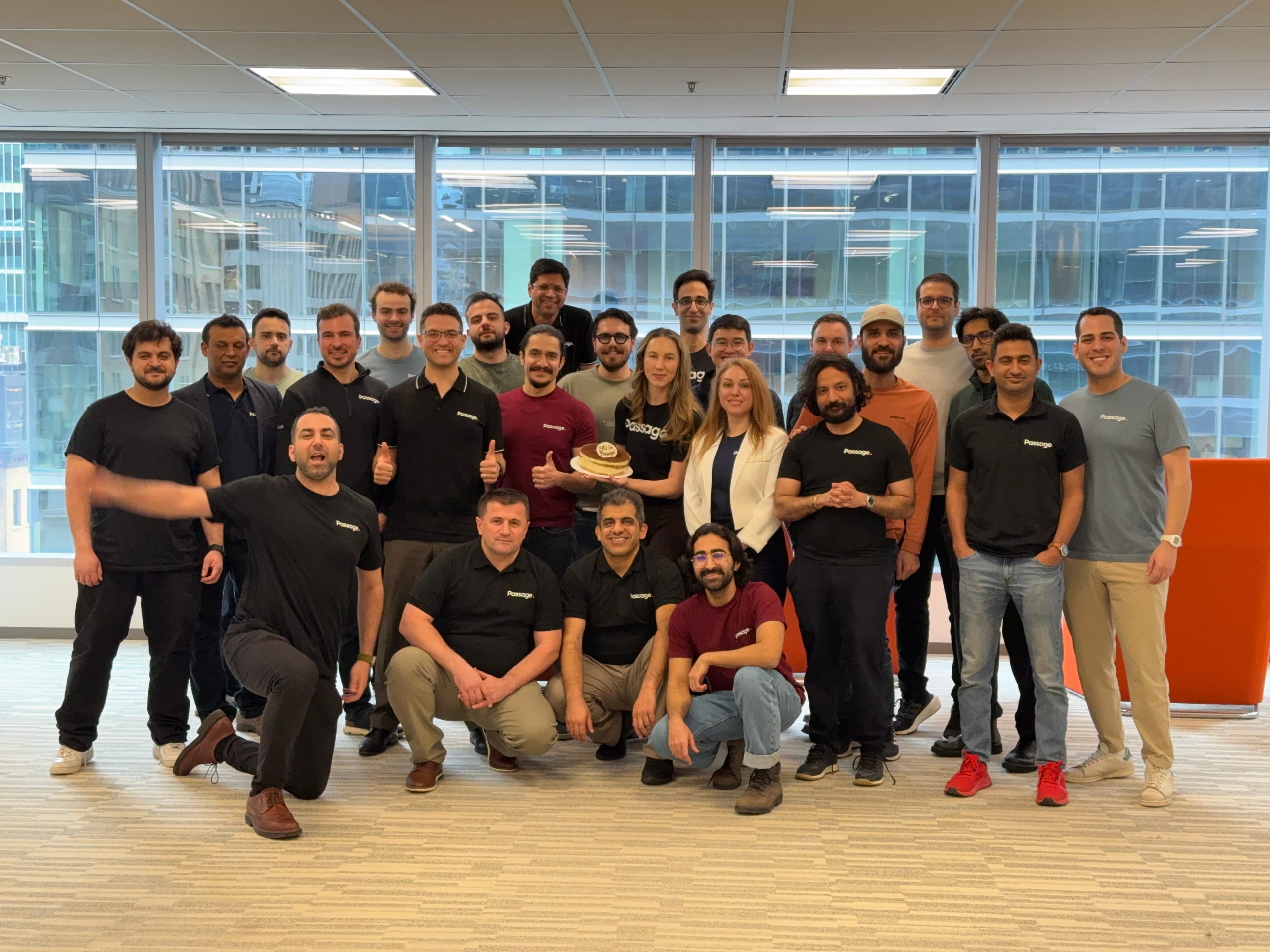 The Passage team gathered in the Toronto office